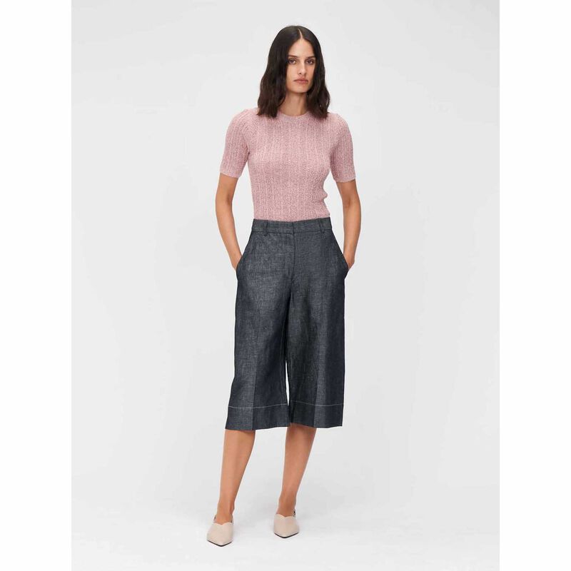 Veronika Maine Short Sleeve Boucle Knit image number 6